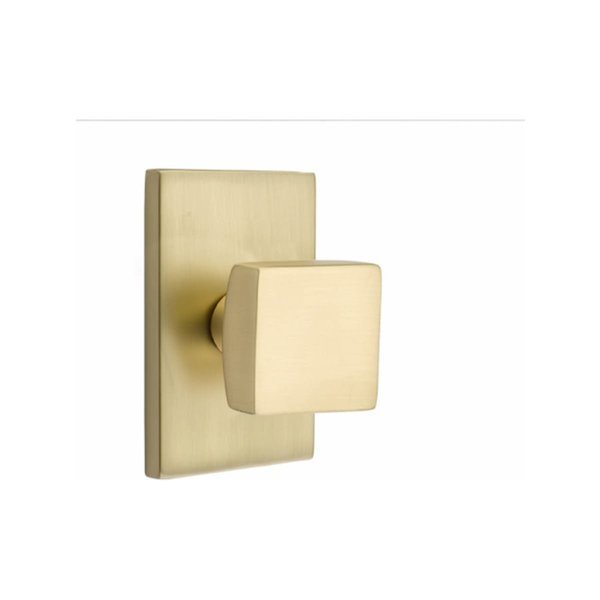 Satin Brass Dummy 5052SQUUS4, EMTEK, Mfr# 5052SQUUS4